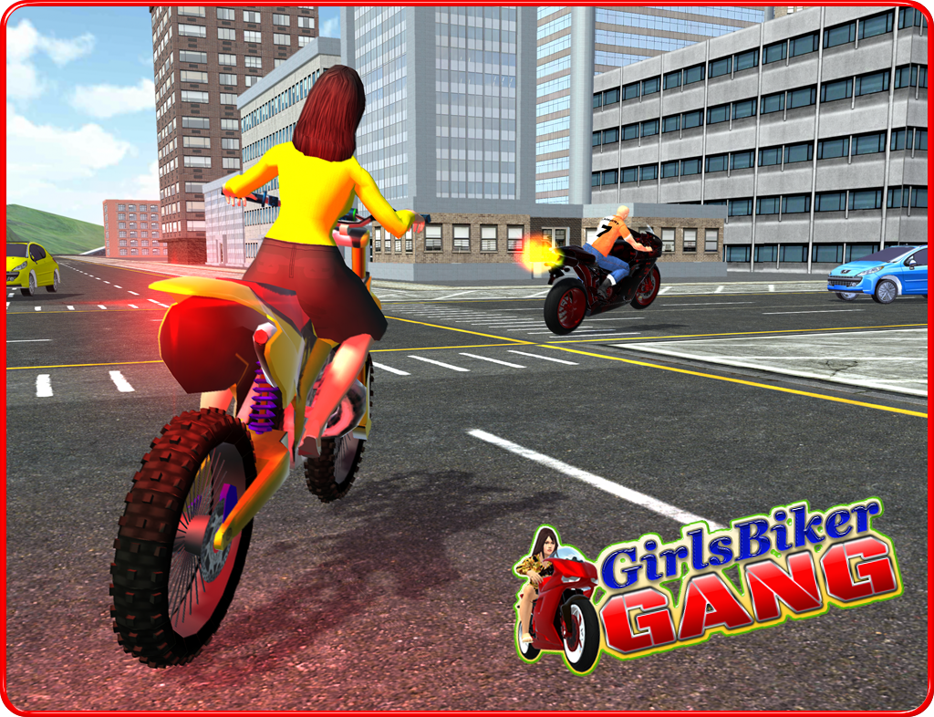 Captura de Tela do Jogo Girls Biker Gang 3D