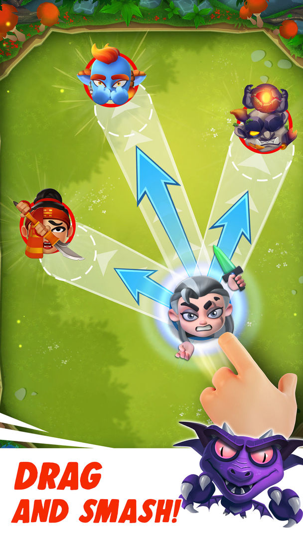 Smashing Four: PvP Hero bump screenshot game