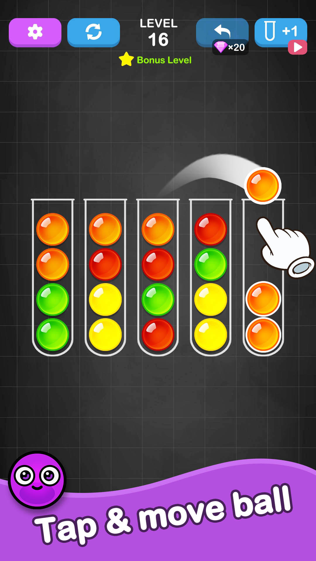 Screenshot 1 of Ball Sort - игра по сортировке цветов 5.3
