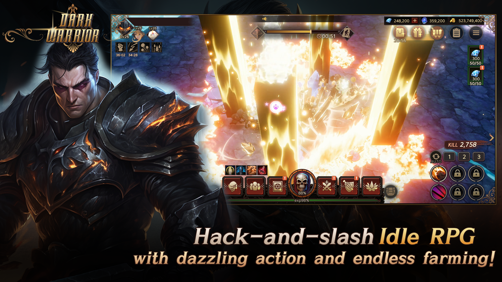 Dark Warrior Idle screenshot game