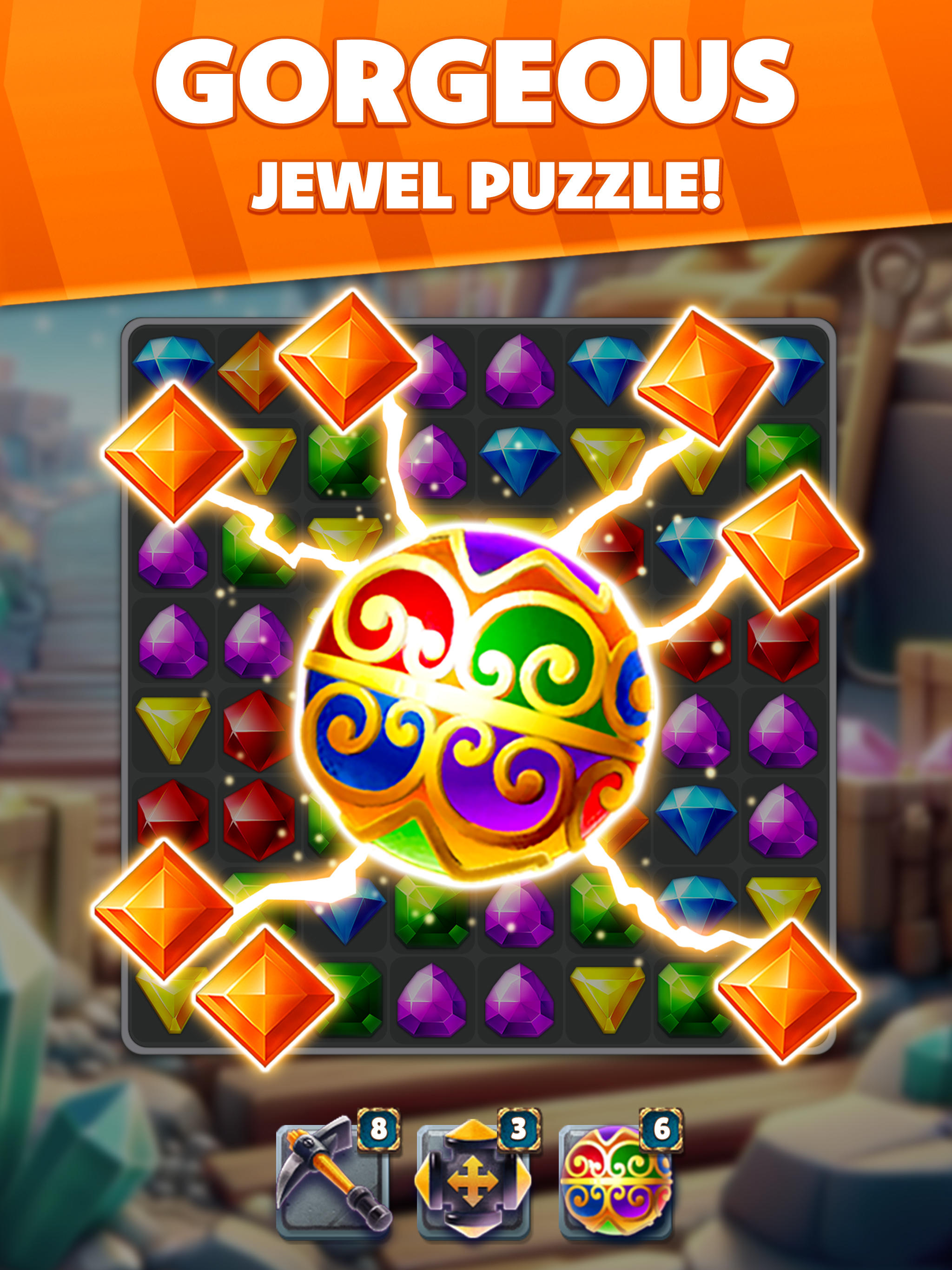 Jewel Hunter Lost Temple Game Screenshot