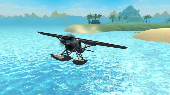 Screenshot 1 of Fliegender Wasserflugzeug-Simulator 3D 1