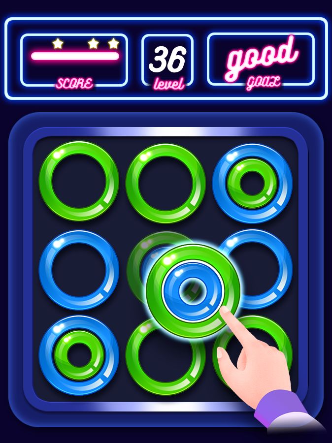 Screenshot of Color Rings Match The Circles