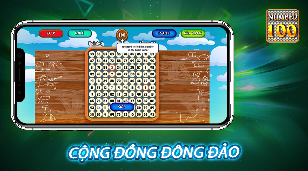 Koi 100 Numbers Finding ゲームのスクリーンショット