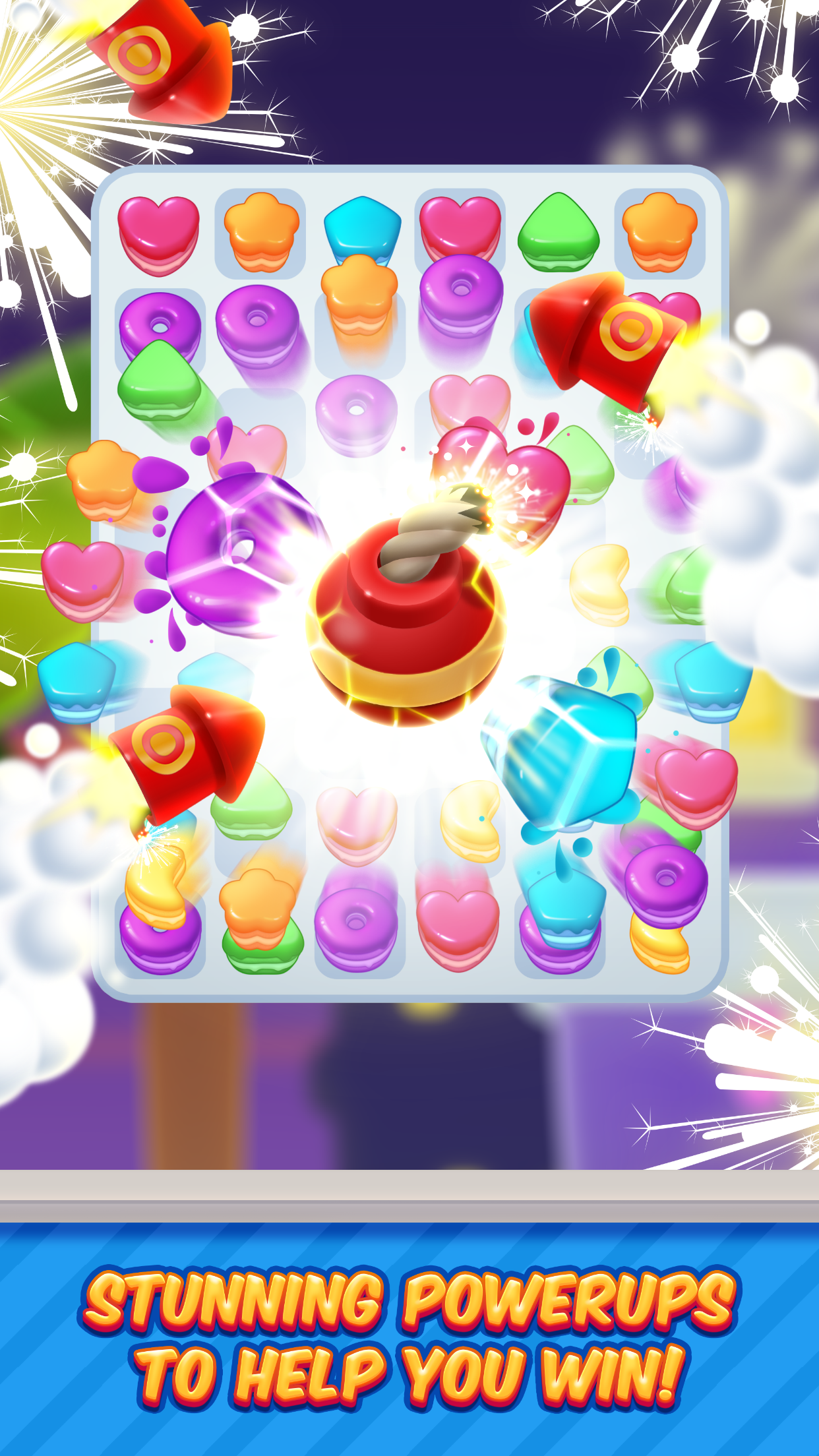 Cuplikan Layar Game Gummy Land - Match 3 Games