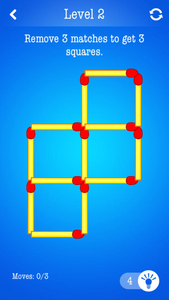 Скриншот игры Matchsticks ~ Free Puzzle Game with Matches
