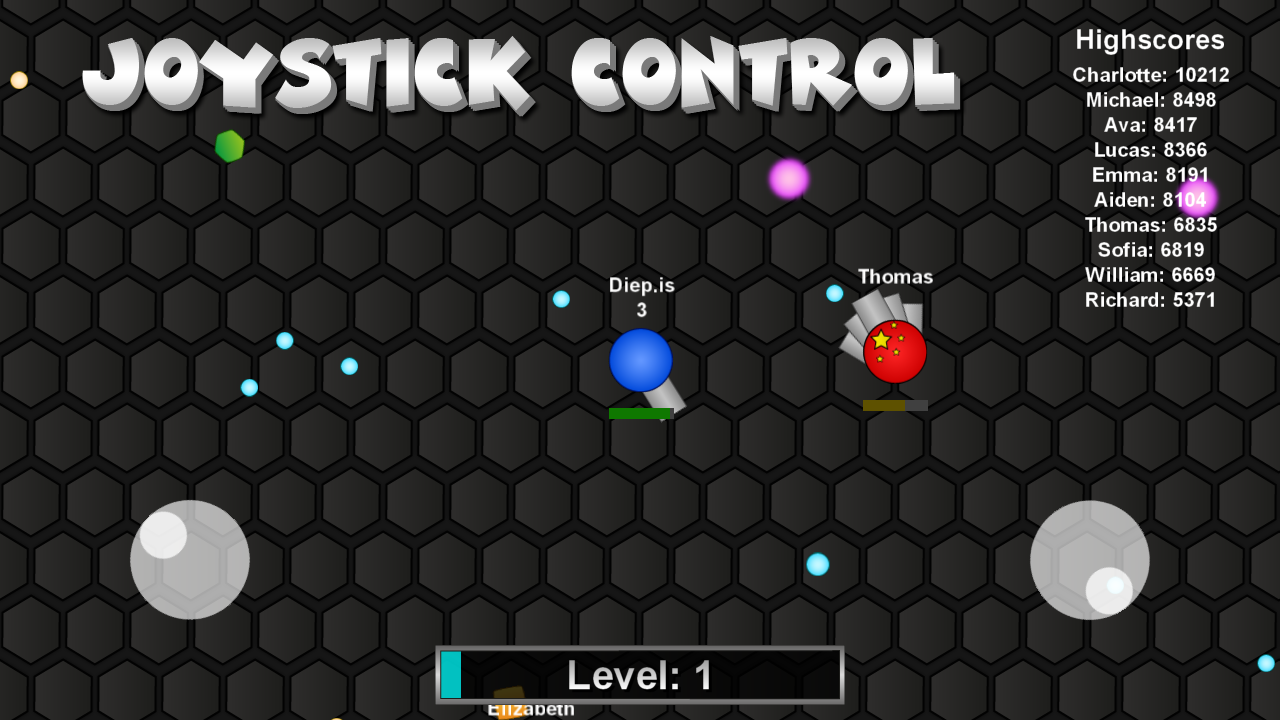 Diep.is ゲームのスクリーンショット