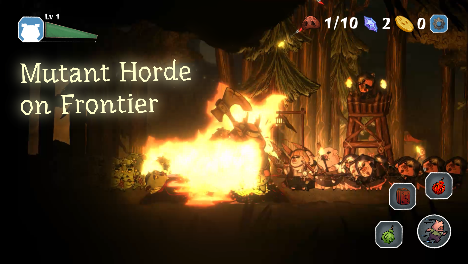 Pigs Wars: Vampire Blood Moon Game Screenshot