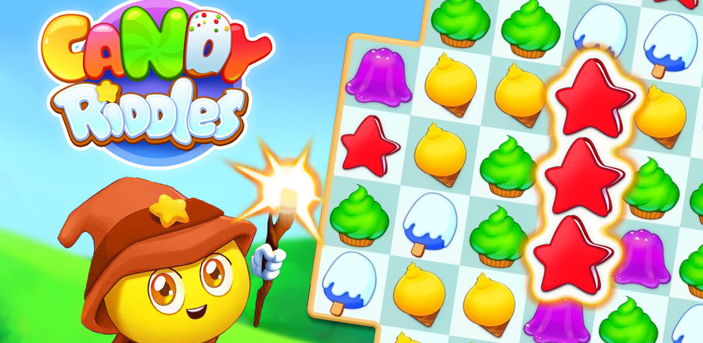 Banner of Candy Riddles: เกมจับคู่ 3 1.374.20