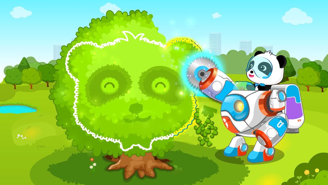 Little Panda Green Guard screenshot game
