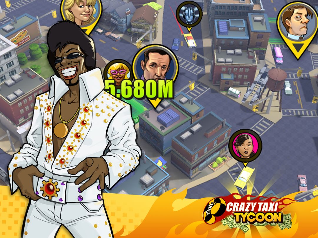Screenshot of Crazy Taxi Idle Tycoon