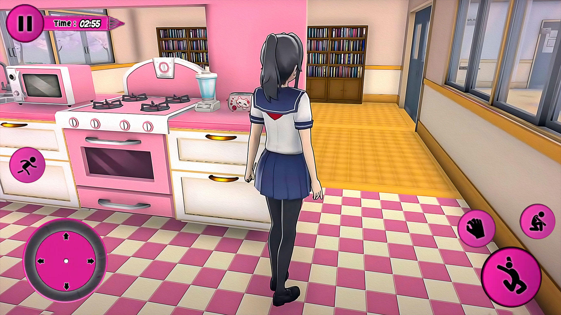 Anime Girl 3D: School Life Fun 遊戲截圖