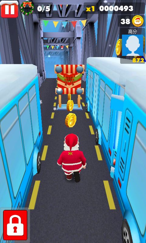 Screenshot of Santa Run