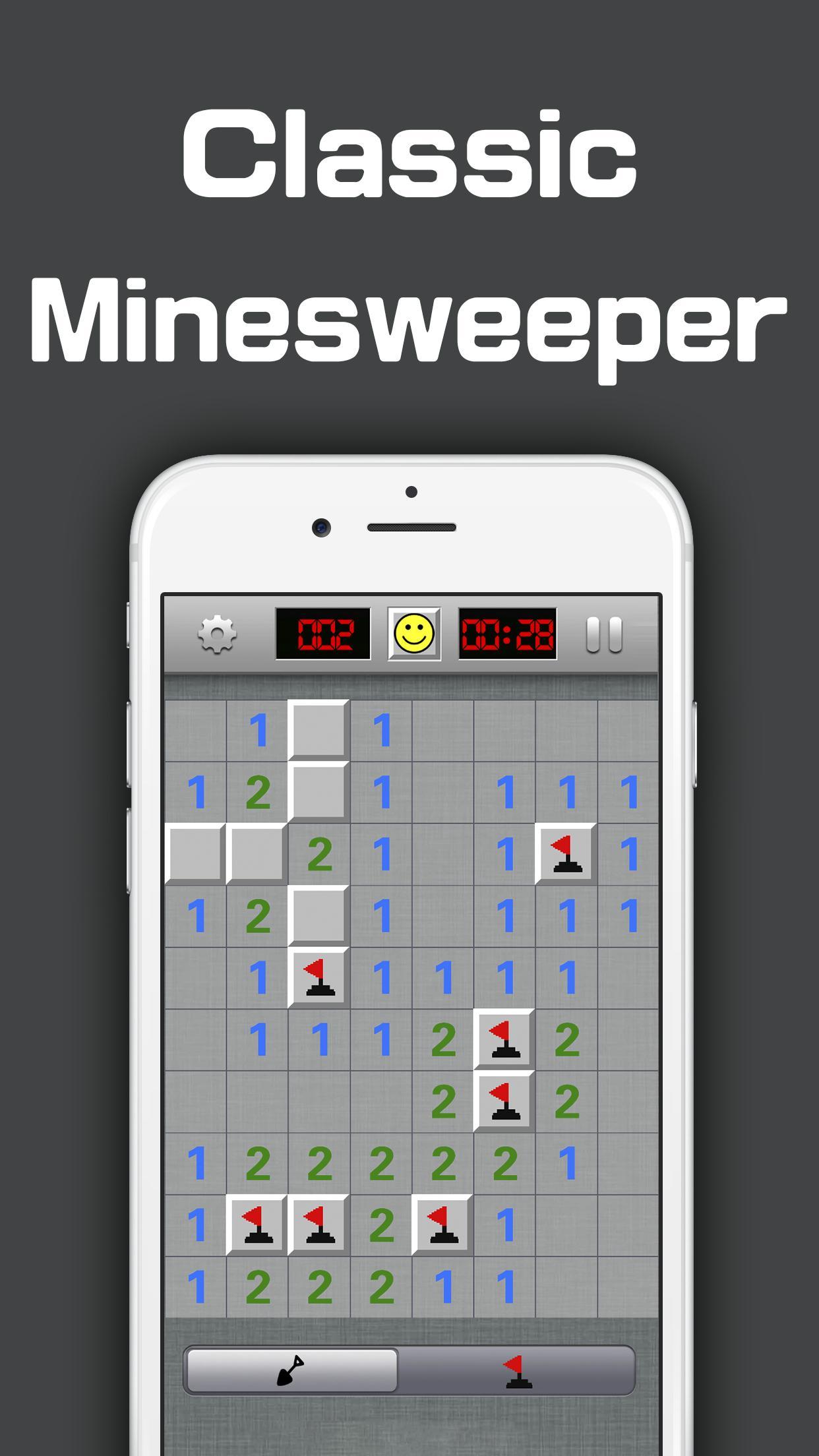 Screenshot 1 of Minesweeper Retro - ပဟေဋ္ဌိဂိမ်းများ 1.0.6