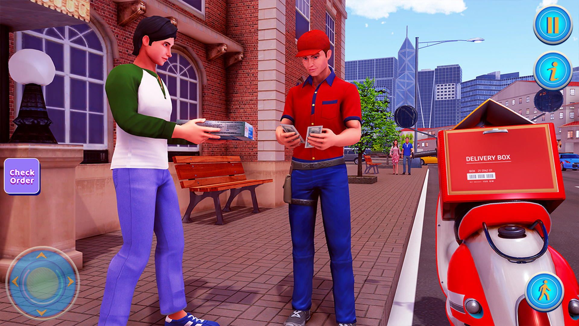 Screenshot 5 of Food Delivery Boy Bike Game 3D 