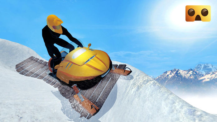 Screenshot of Snowmobile Simulator : VR Game for Google Cardboard