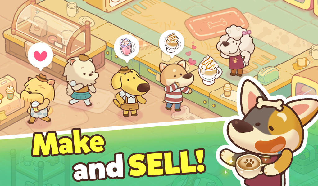 Screenshot of Dog Cafe Tycoon