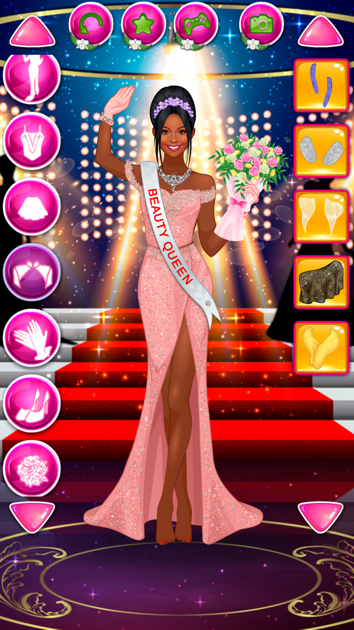 Beauty Queen Dress Up Games Game Screenshot