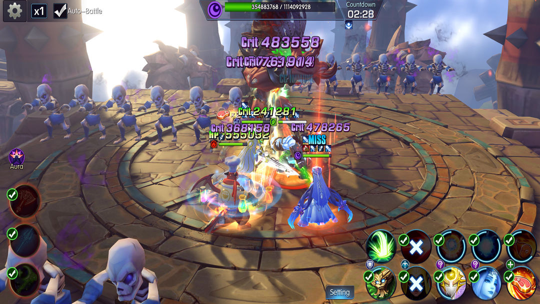 Screenshot of Elemental Titans：3D idle arena