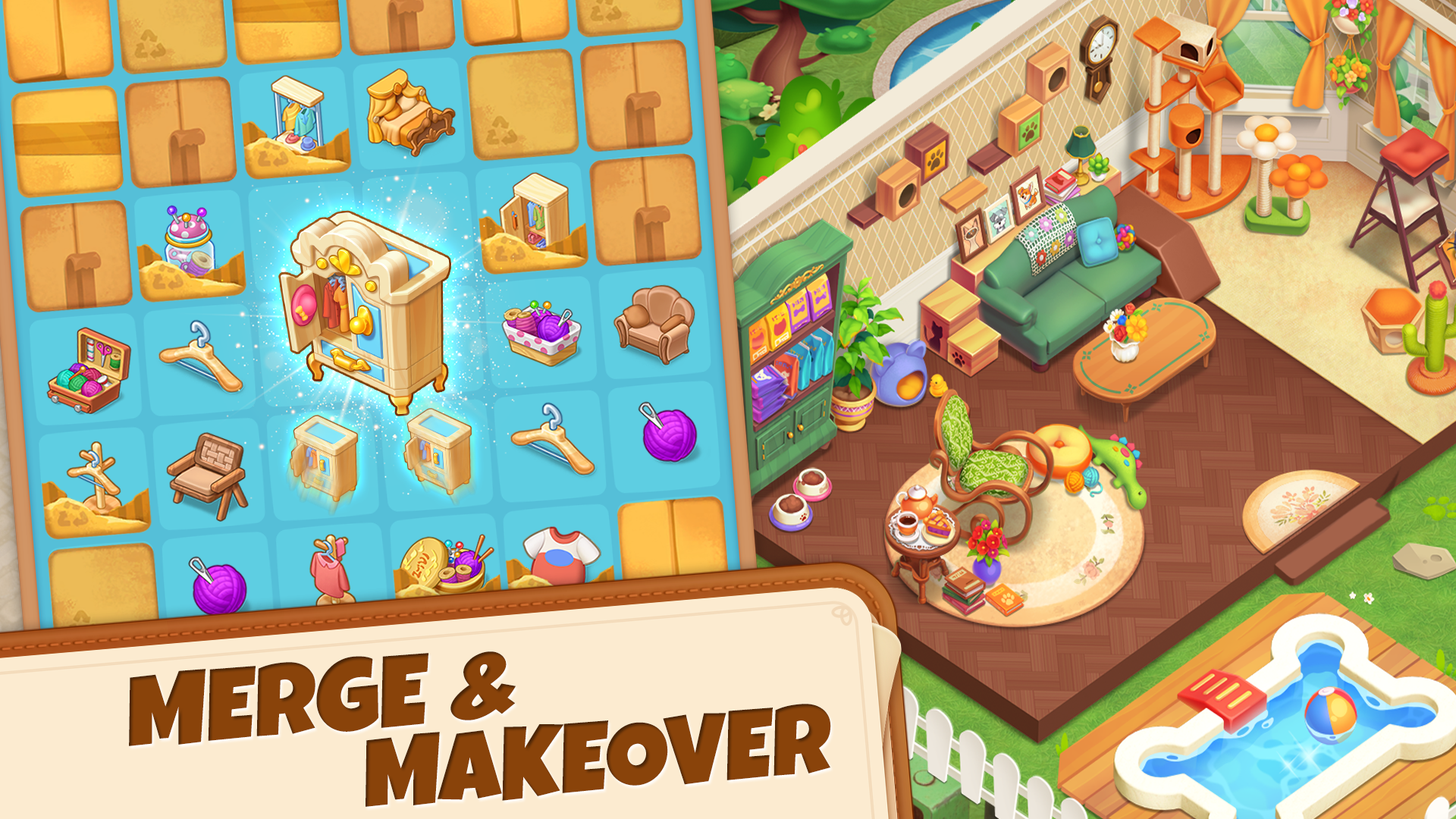 Скриншот игры Merge Project: Makeover Story