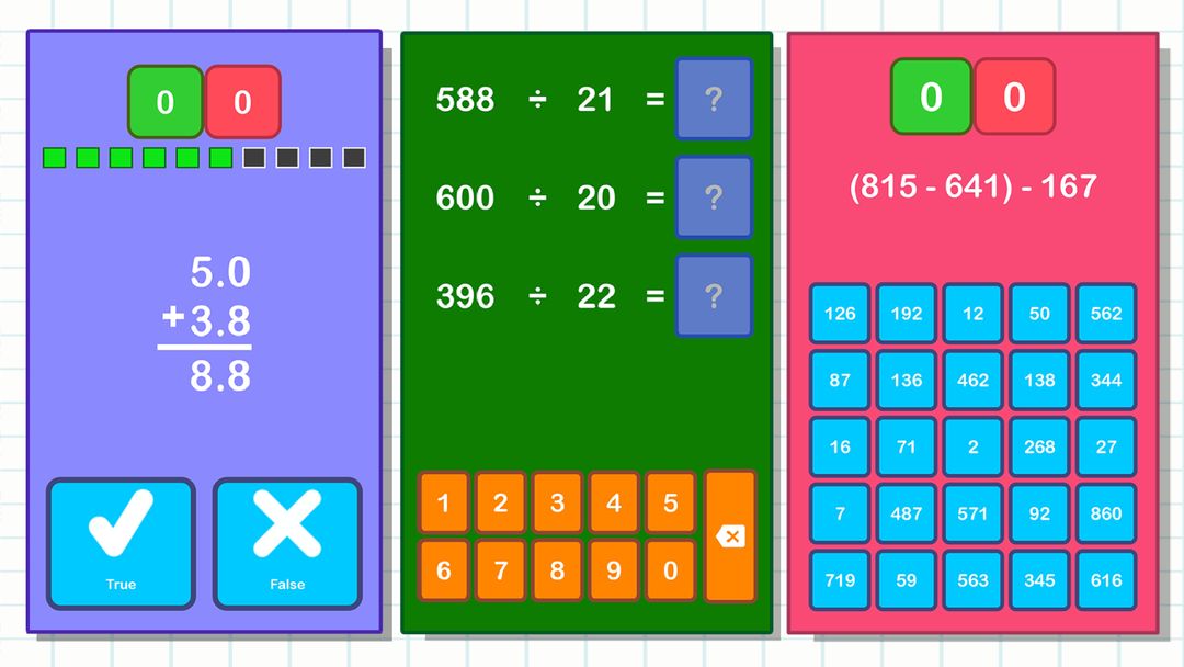 Math Games, Learn Add Multiply ภาพหน้าจอเกม