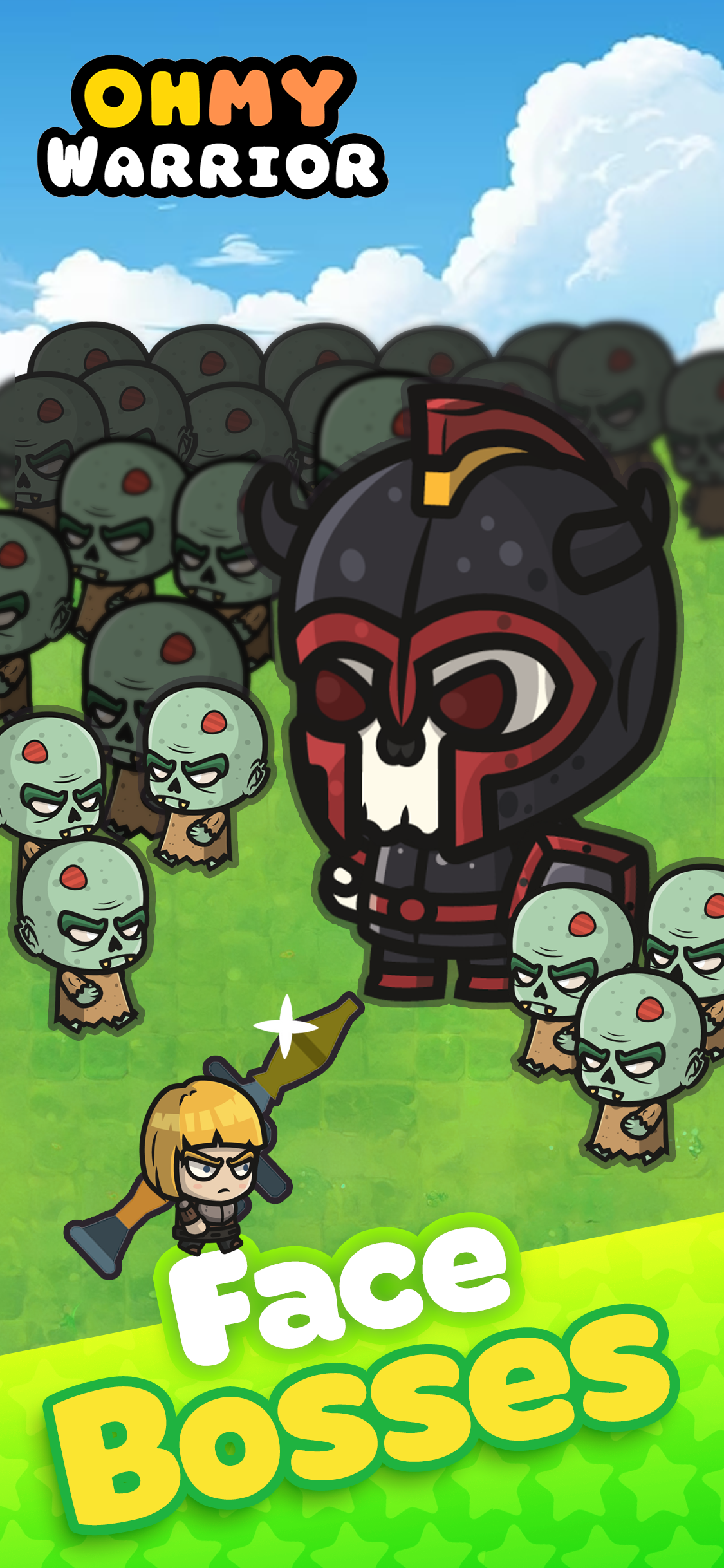 Captura de Tela do Jogo Oh My Warrior: Survivor