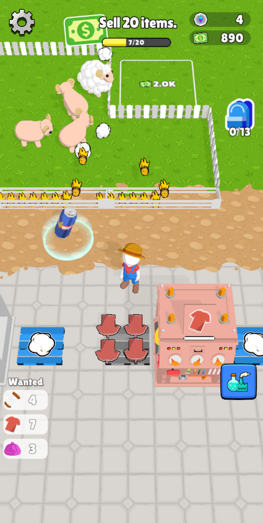 Captura de Tela do Jogo Wool Harvest