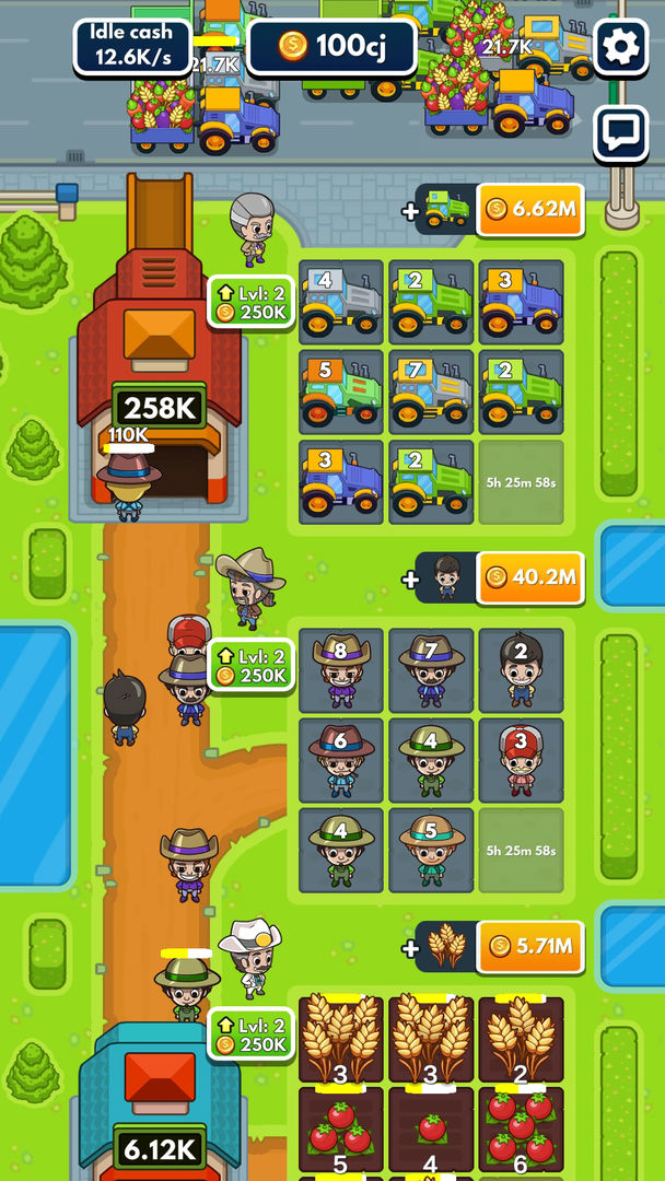 Screenshot of Idle Farm Tycoon - Merge Crops