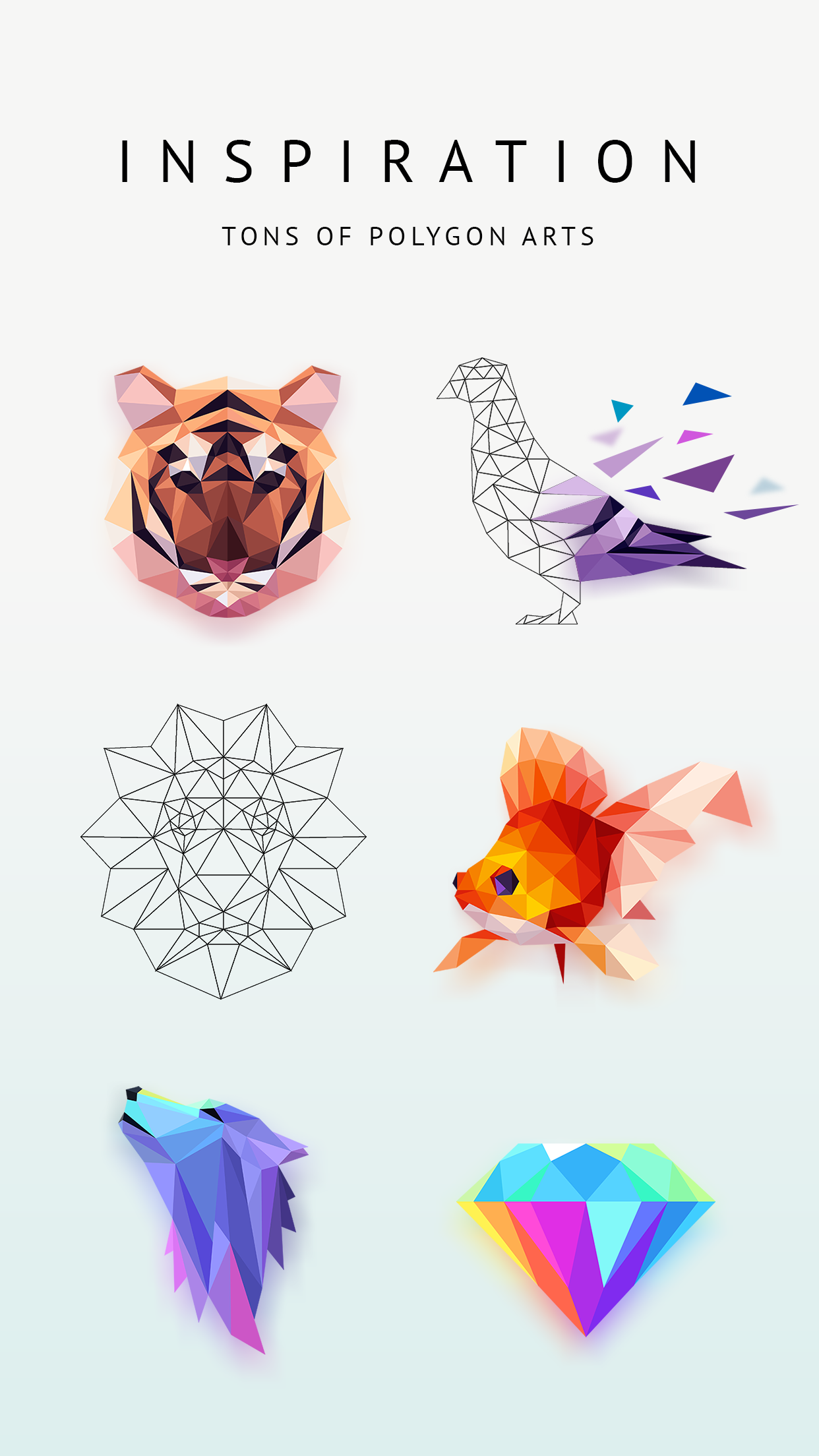 Poly Artbook - puzzle game Game Screenshot