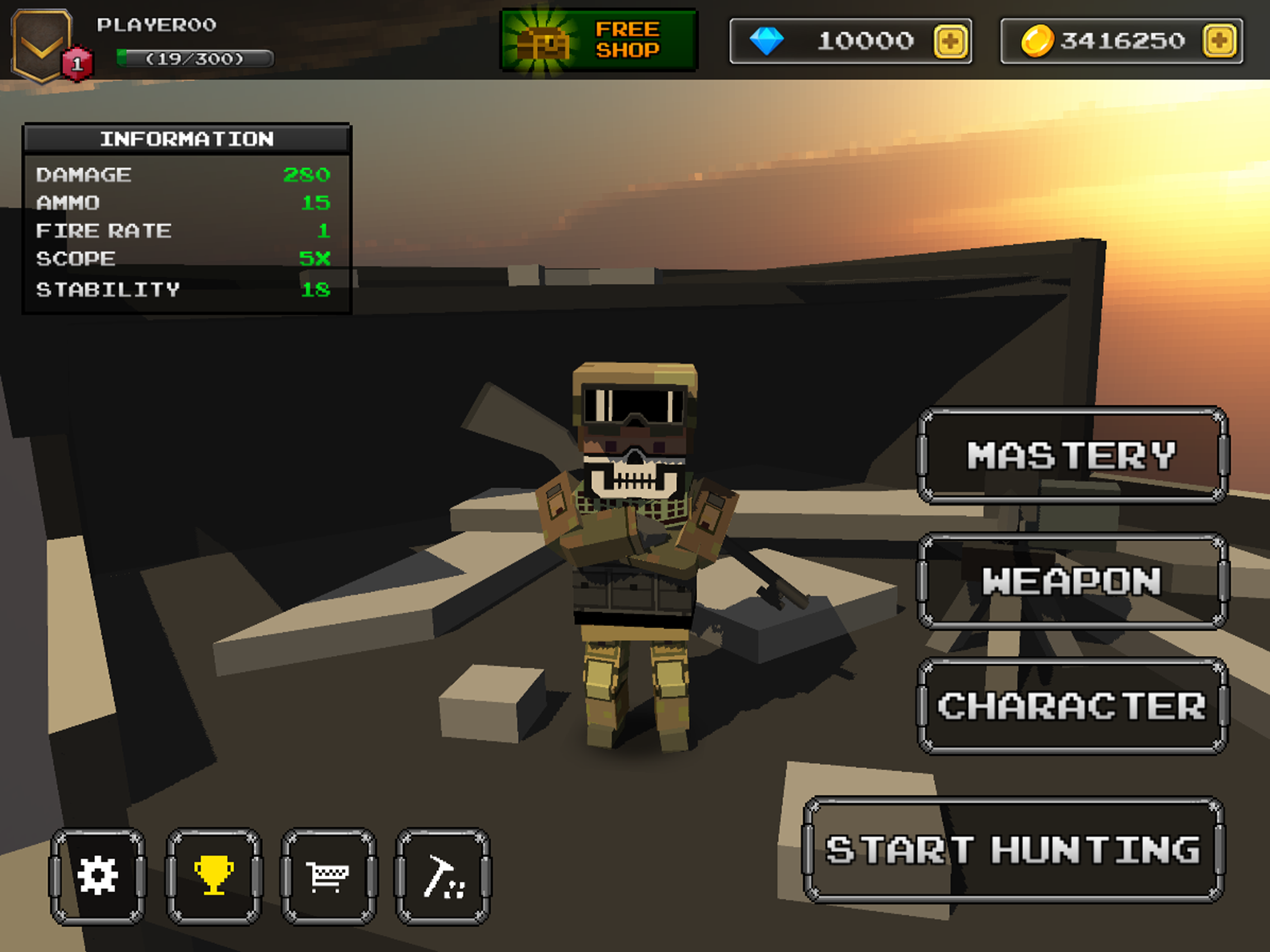 Pixel Sniper 3D - Z Game Screenshot