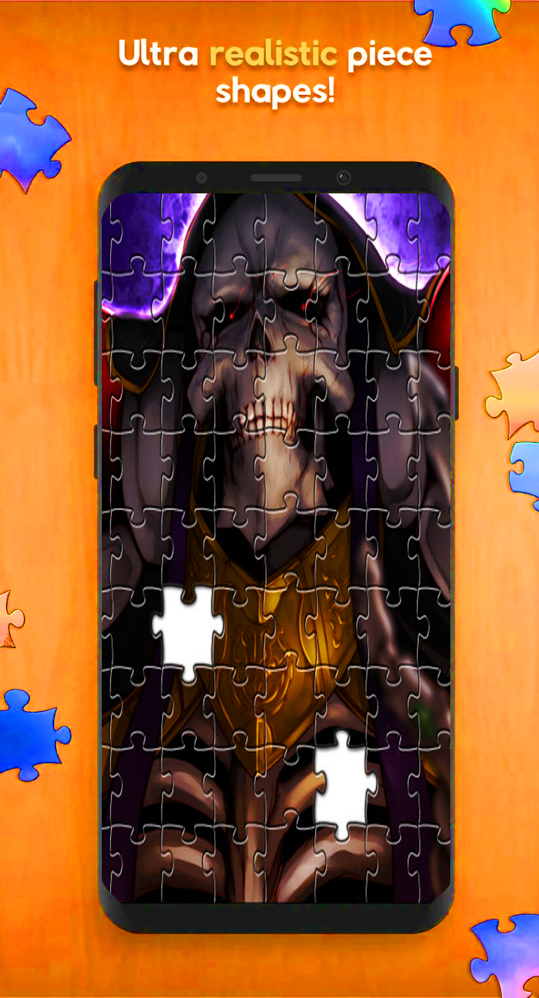 Overlord Anime Jigsaw Puzzle ゲームのスクリーンショット