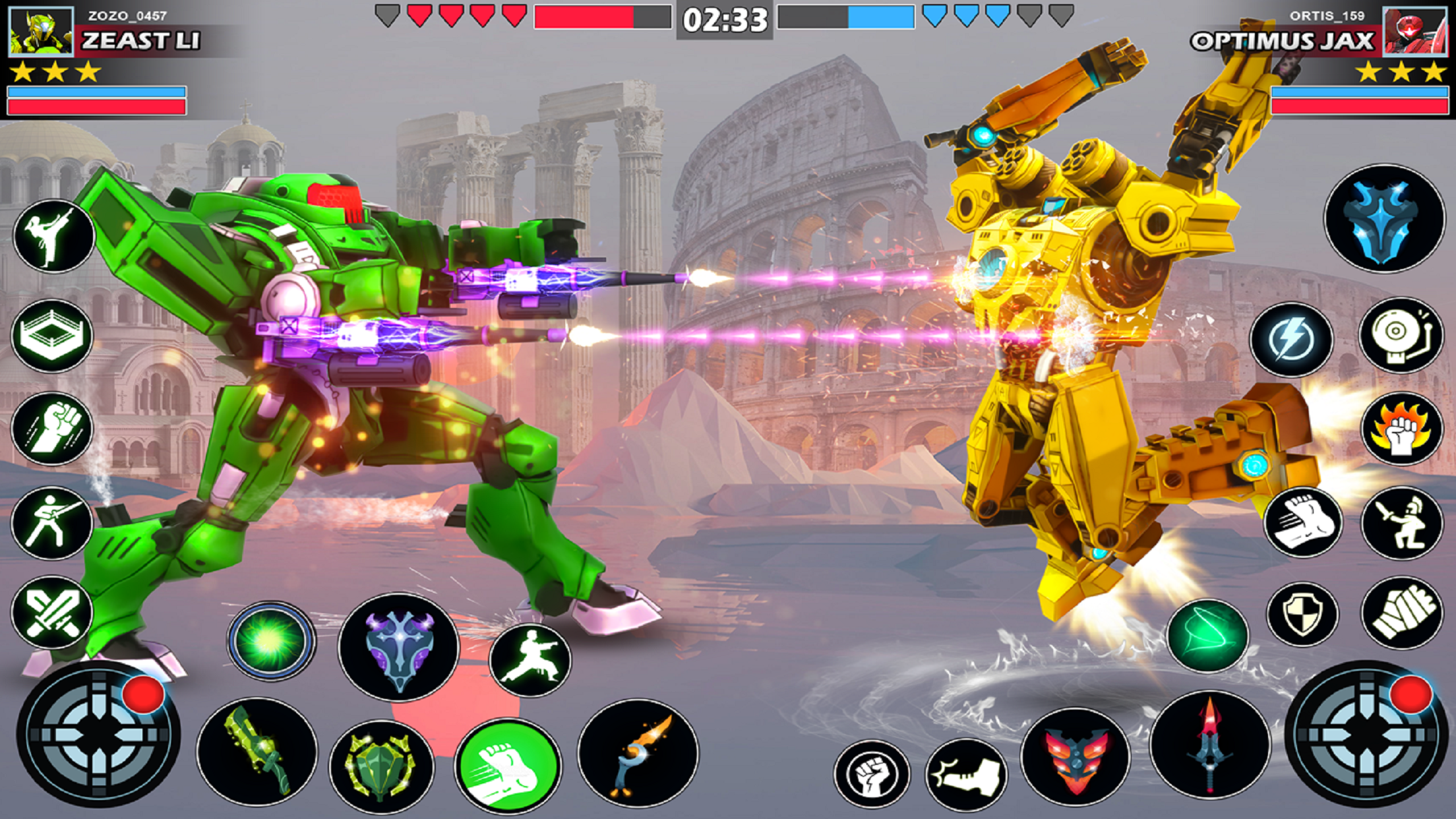 Robot Kung Fu Fighting Games Game Screenshot