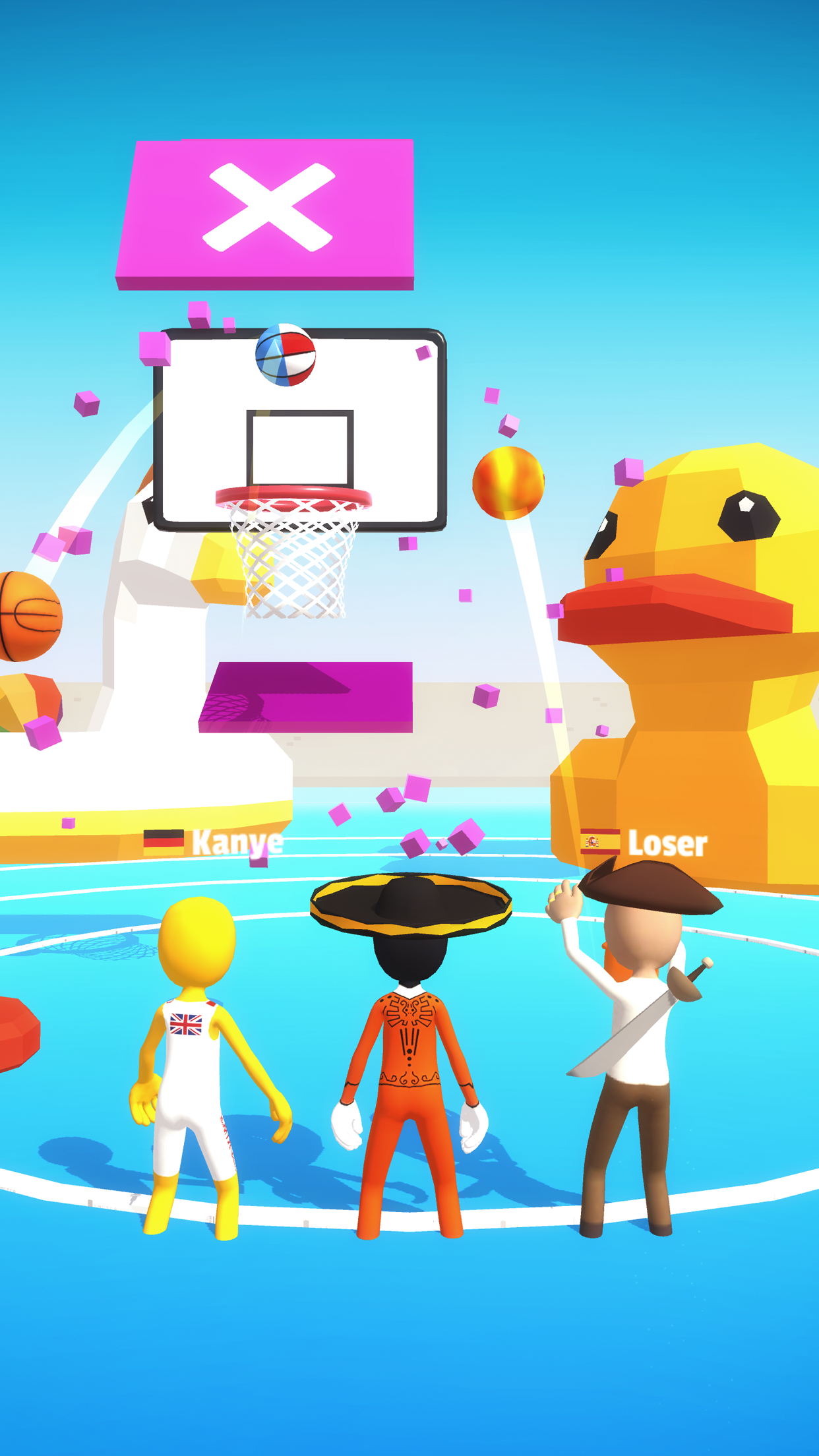Screenshot 1 of Five Hoops - jogo de basquete 18.1.3