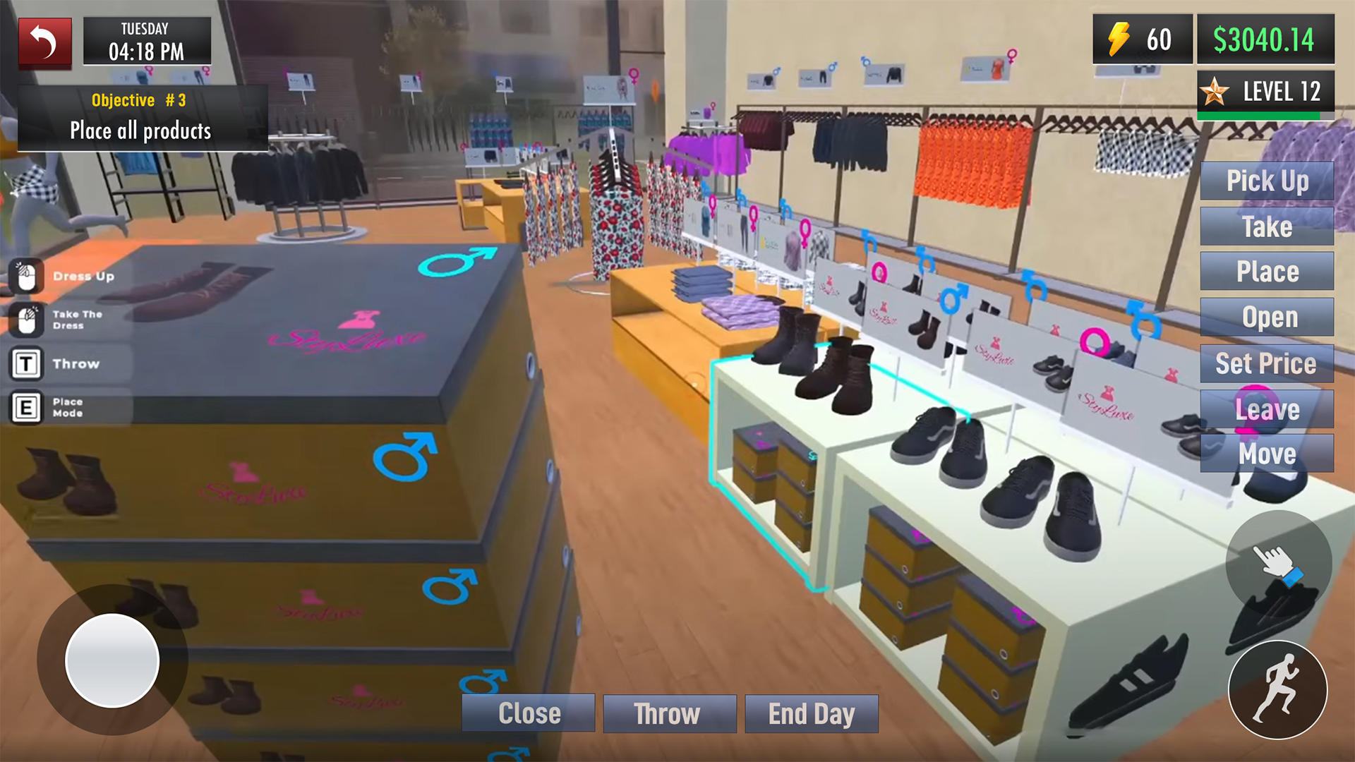 Clothing Store Game 3D Game Screenshot