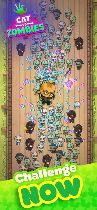 Captura de Tela do Jogo Cat vs Zombies: Survivor