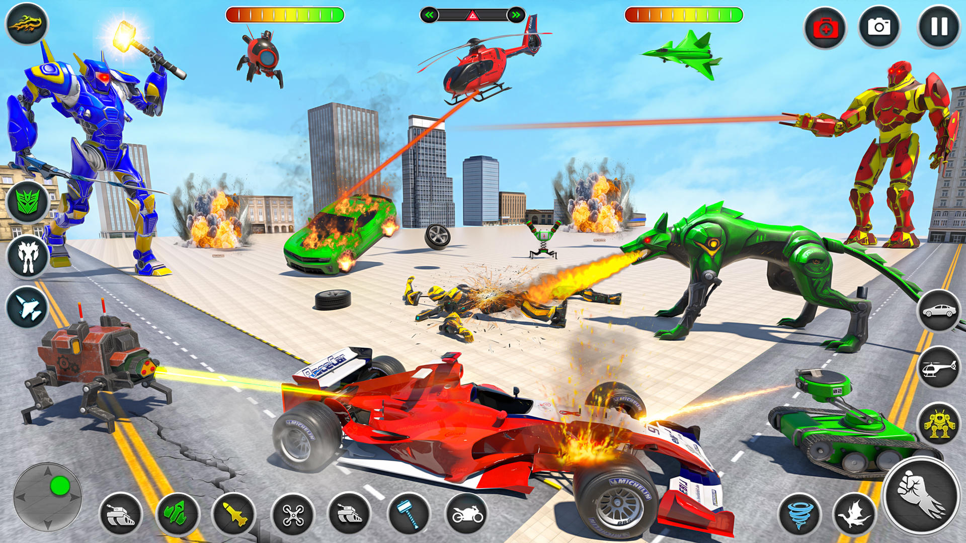 Dino Robot Car Transform Games – Apps no Google Play