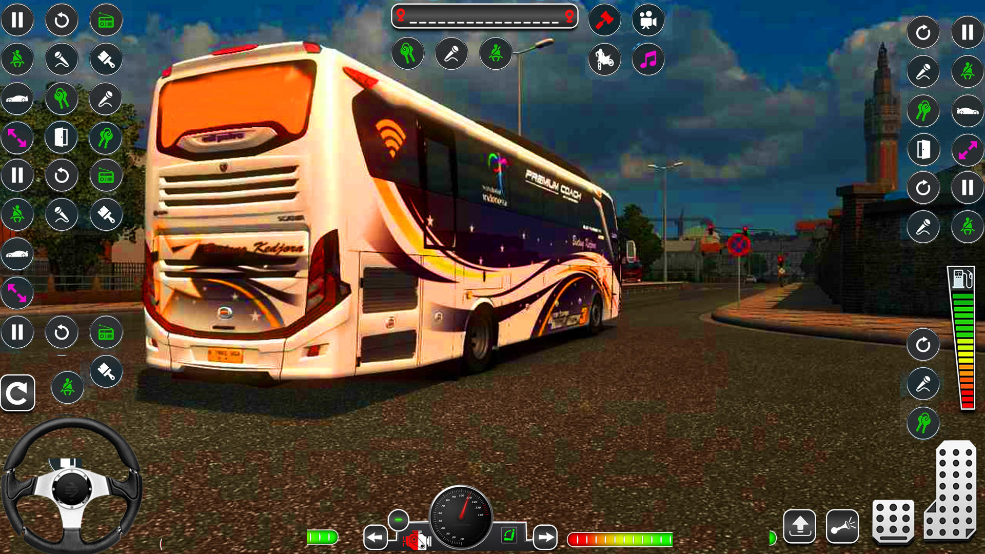 Screenshot of Real City Coach Bus Games 3D