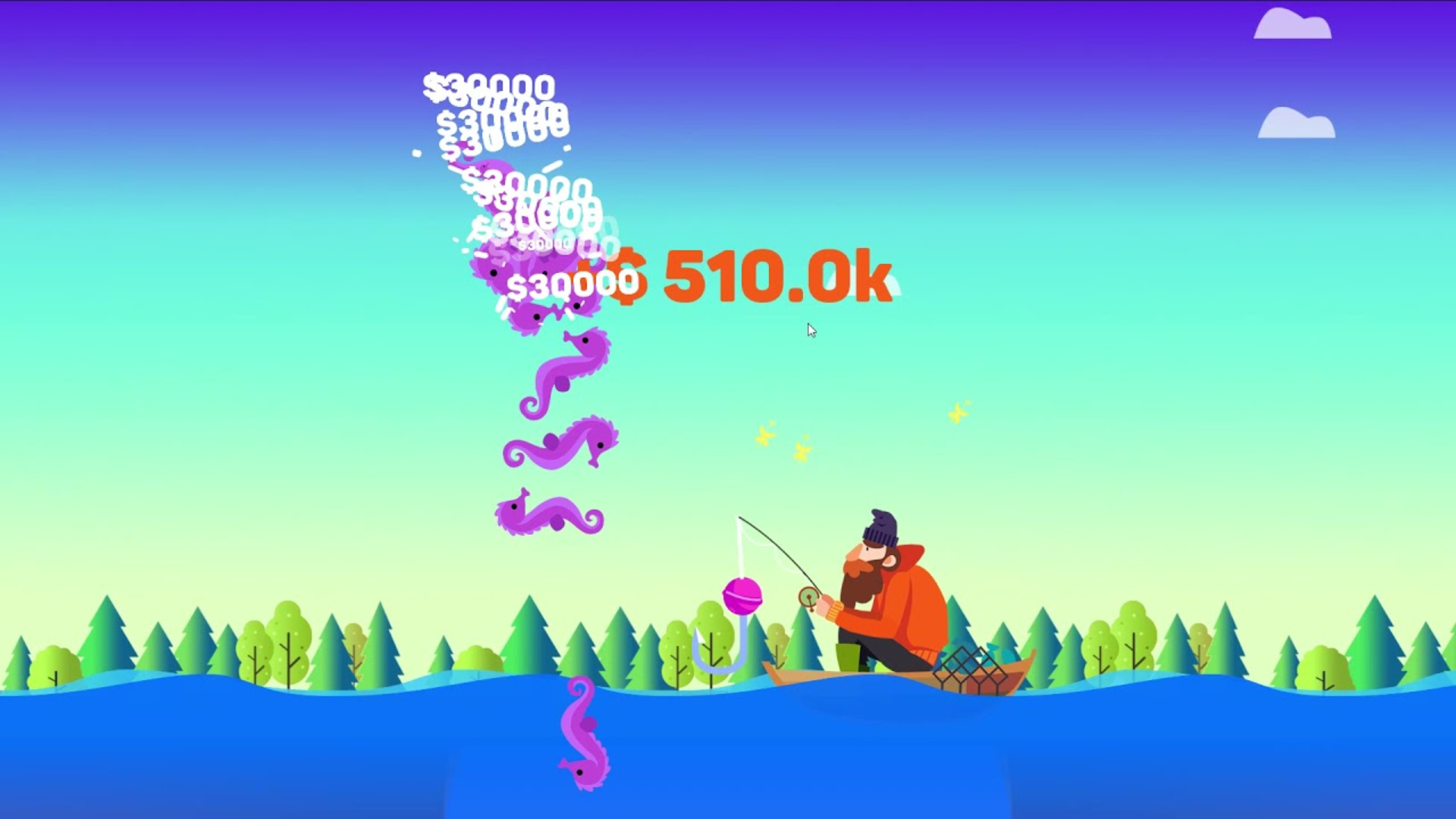 Tiny Fishing 게임 스크린샷