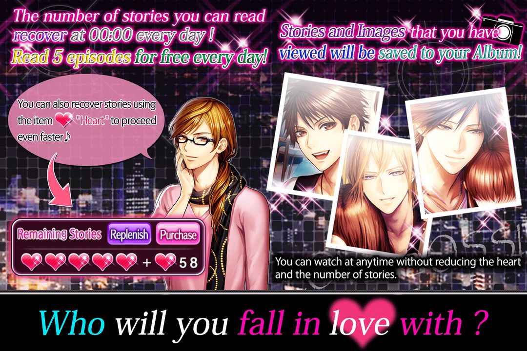 Visual novel games English: Love Gossip screenshot game