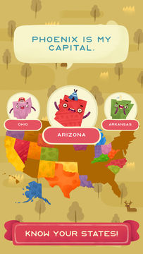 Скриншот игры 50 States (Ad Free) - Top Education Stack Games