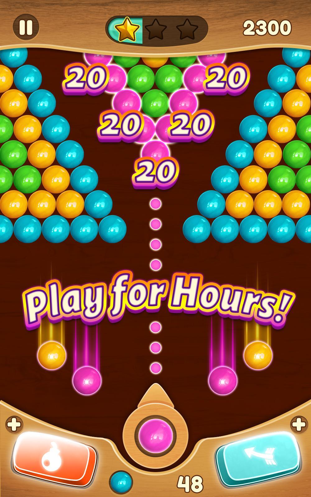 Wood Bubble Pop Game Screenshot
