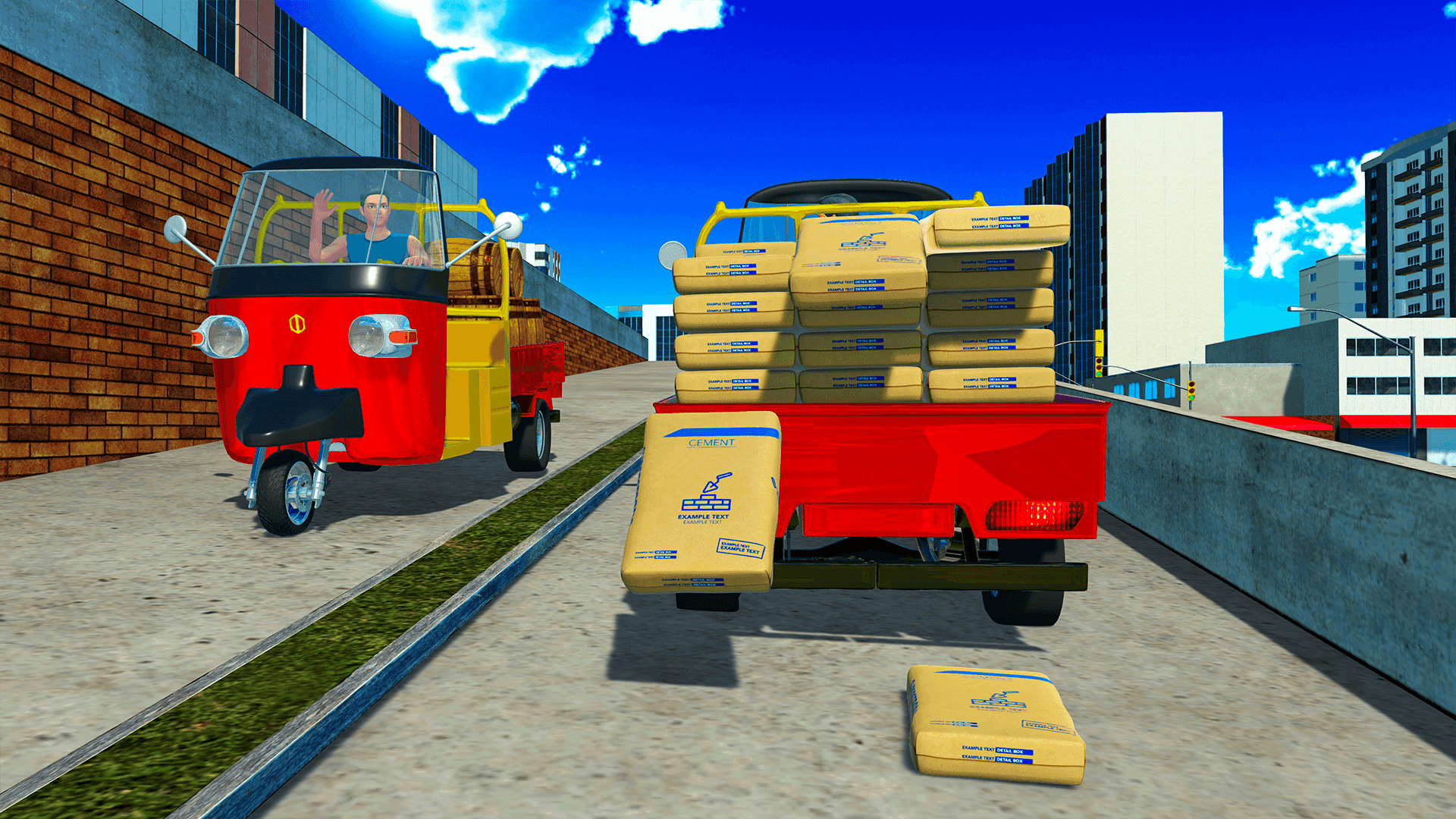Screenshot of Auto Modern Rickshaw 3D Sim