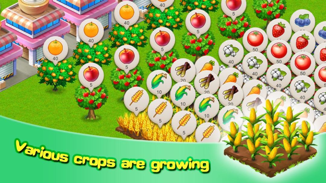Sim Farm - Harvest, Cook & Sales 게임 스크린 샷