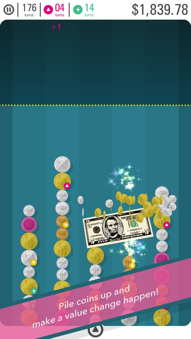 Screenshot of Coin Line - Merge Coin Puzzle