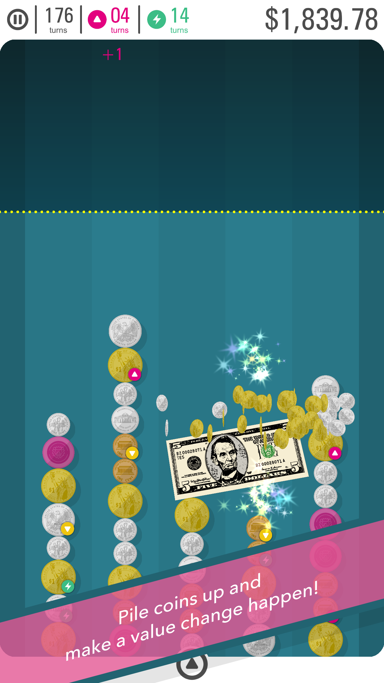 Coin Line - Merge Coin Puzzle Game Screenshot