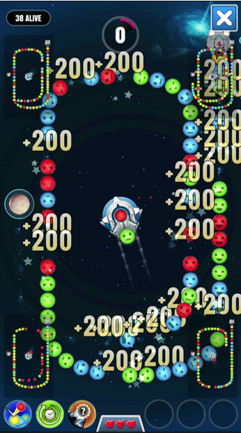 SpaceBlockBuster: MarbleBattle Game Screenshot
