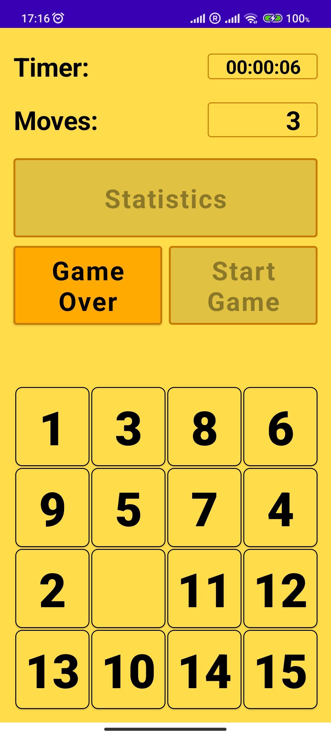 A game of 15. A game of 15