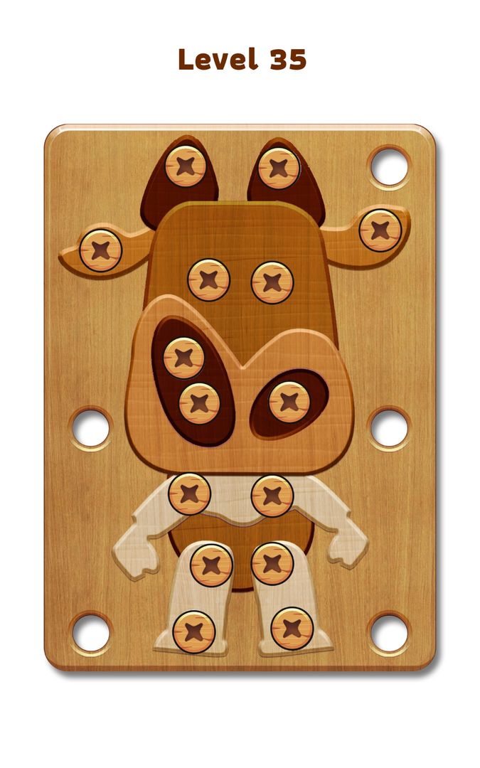 Nuts Bolts Wood Puzzle Games screenshot game