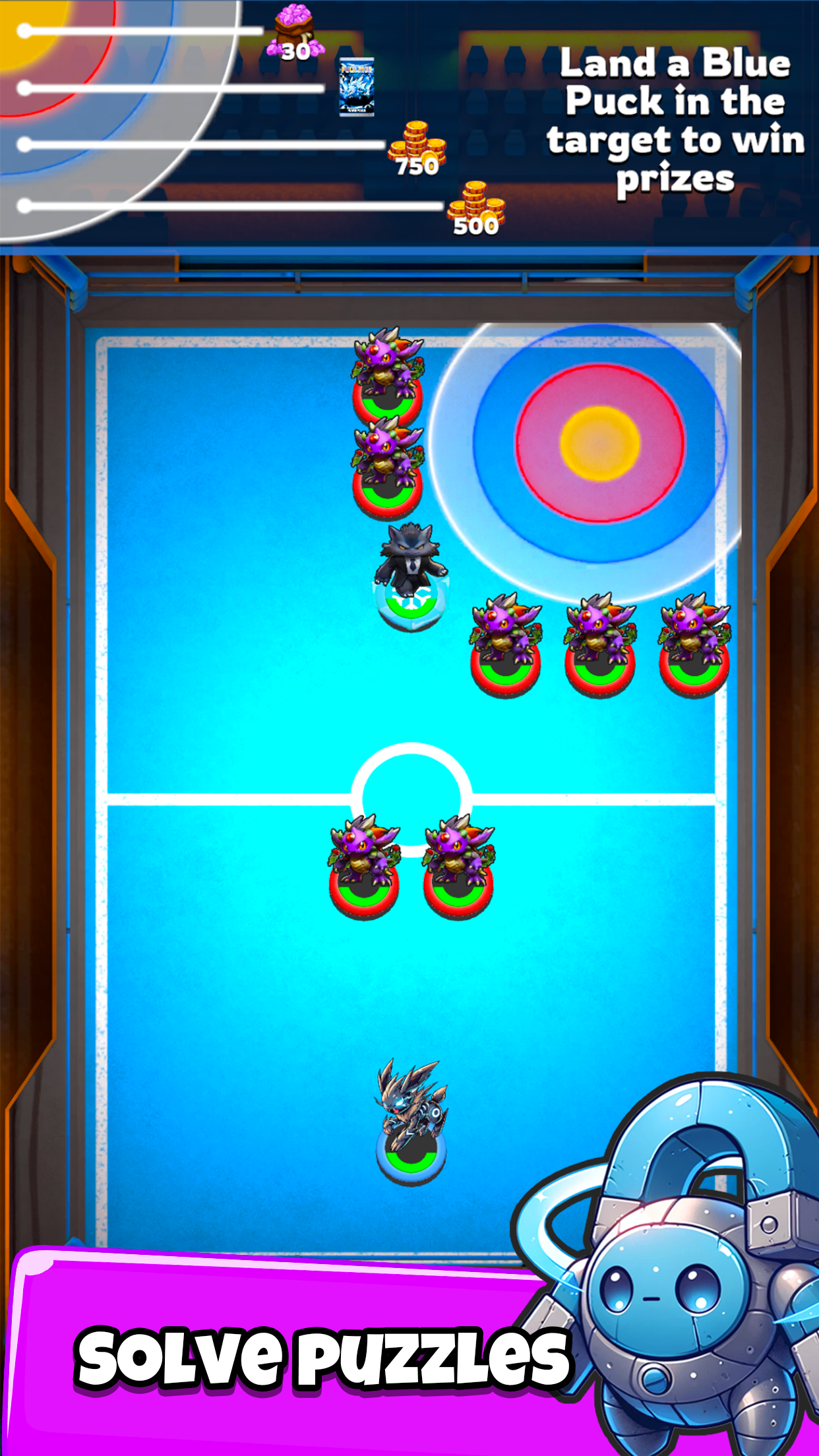 1 v 1 Puck Mon Monster Battles Game Screenshot