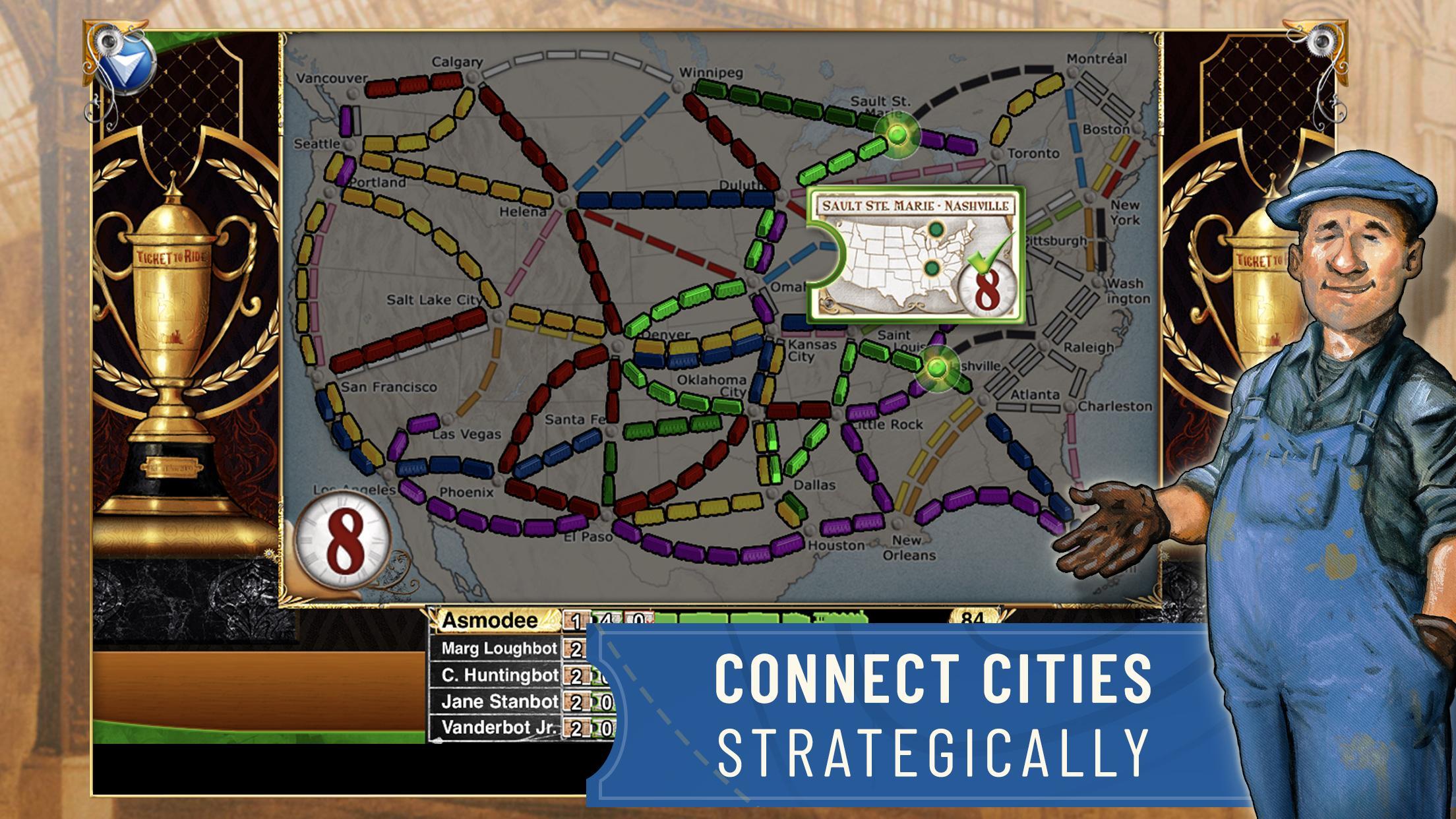 Ticket to Ride Classic Edition Game Screenshot